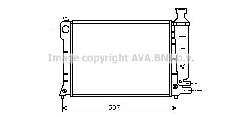 AVA QUALITY COOLING Радиатор, охлаждение двигателя CN2036